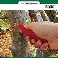 Cuchillo de poda y injerto SONO J22 de acero inoxidable para jardinería, herramienta DIY con hoja de 60 mm súper afilada de punta caída
