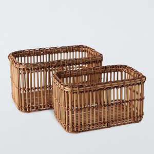 Functional rattan <b>basket</b> for fruits & <b>toys</b> natural fiber <b>storage</b> <b>baskets</b> bedroom kitchen containers - Product Image 3