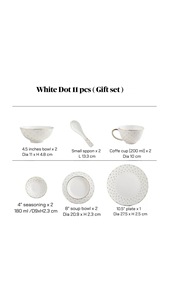 Exquisite Light Luxury Premium Bone China Tableware with Gold-painted Palace <b>Ring</b> Dot pattern for Gift and Home use - Product Image 4