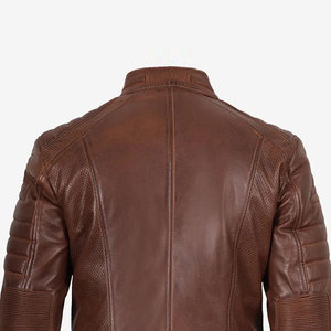 Custom Packing Regular Length <b>Men</b> Leather <b>Jackets</b> New Causal Vintage Leather <b>Jacket</b> Available In All Sizes - Product Image 5