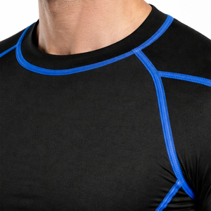New Arrival Wholesale <b>Custom</b> <b>Design</b> Men <b>Compression</b> <b>Shirt</b> Rash Guard UPF 50 Eco-Friendly Quick Dry Breathable Spandex/Polyester - Product Image 3