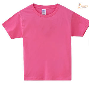 Camiseta de Algodón 100% Blanca Estampada de Alta Calidad para Niños, Venta al por Mayor, Manga Corta, Cuello Redondo, Talla Grande para Niños y Niñas - Product Image 1