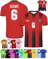 Chemise à imprimé intégral, t-shirts personnalisés pour hommes, sublimation, 100% polyester, maillots de football, séchage rapide, design unique, uniforme de football