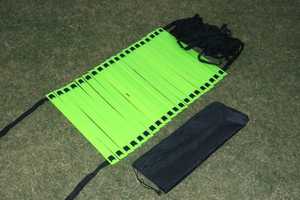 Bright Green Portable Agility Ladder Flatfoot Ladder Drill <b>Strip</b> for Football Soccer Speed Training - Product Image 4