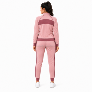 <b>Women's</b> Fitness Tracksuit Full Zip <b>Jacket</b> Jogger Set Premium Sportswear Custom Logo OEM ODM Manufacturer Wholesale Supplier - Product Image 2