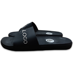 Custom Embroidered Fashion <b>Indoor</b> <b>Slippers</b> Slip PVC Slides Open Toe Soft Breathable Insole Anti-Slip Winter - Product Image 1
