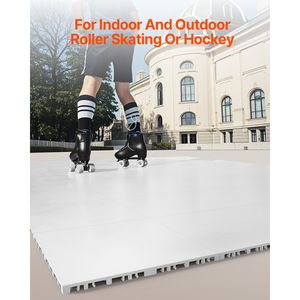 Piastrelle per Pavimento Hockey Dryland, Tappetino Versatile 12 X 12, 8 Pezzi, Pavimentazione Sportiva Incastrabile per Allenamento e Danza - Product Image 2
