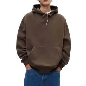 Men's 360 Grams Woven Breathable Pullover <b>Hoodies</b> Custom Logo Pattern Solid Custom Colors No <b>Strings</b> Knitted Blank Printing - Product Image 1