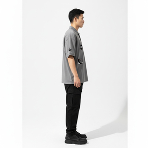 เสื้อโปโลตาข่ายระบายอากาศสำหรับผู้ชาย เสื้อโปโลเทคเย็นสบายสำหรับฤดูร้อน คุณภาพสูง ขายส่ง รับทำโลโก้ เสื้อผ้ากีฬาน้ำหนักเบา - Product Image 5