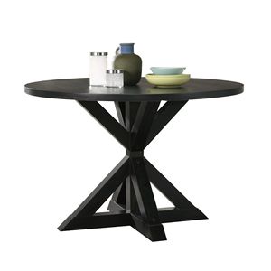 Tavolo da Pranzo Windvale con Base a Croce Nera - Product Image 4