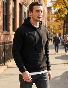 High Quality Heavy Weight Fleece 100% Cotton Eco-Friendly Waterproof Winter Men's <b>Hoodies</b> Custom T-Shirt for Front Logo - Product Image 2