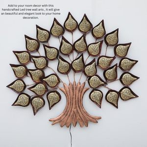 Metal Tree <b>Wall</b> Art with Multicolour <b>Leaves</b> Modern <b>Wall</b> Hanging <b>Decor</b> for Living Room Bedroom Office Hotel Home Interiors - Product Image 6