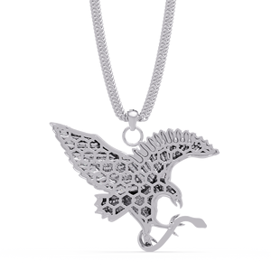 Individuelles Logo 925 Silber Labor-Diamant Iced Out Adler-Anhänger Luxus Hip-Hop Schmuck OEM ODM Halskette Maßanfertigung - Product Image 5