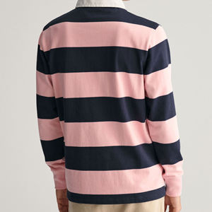 เสื้อรักบี้โพลีเอสเตอร์แบบซับลิเมชั่นสำหรับผู้ชาย พร้อมชื่อทีมและโลโก้แบบกำหนดเอง ผ้าแห้งเร็ว แขนสั้น ทรงปกติ - Product Image 5