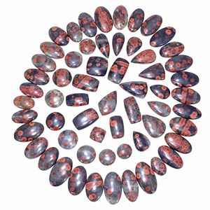 Piedras Preciosas Sueltas de Obsidiana Mexicana Natural de Primera Calidad, Mezcla de Formas de Cabujón, para Joyería - Product Image 4