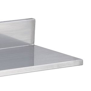 Étagères murales flottantes en acier inoxydable de 8,6 po x 24 po pour salle de bain, capacité commerciale 44 lb, support mural 44 lb - Product Image 3