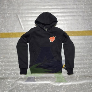 Sweat à capuche de moto blindé avec coussinets orange de niveau 2 CE tissu de résistance à l'abrasion sweat à capuche de moto de course personnalisé pour motard - Product Image 5