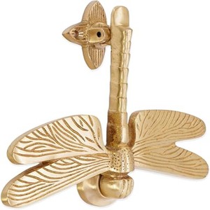 Solid Brass Dragonfly <b>Front</b> <b>Door</b> <b>Knockers</b> Various Finishes Metal <b>Door</b> <b>Knockers</b> - Product Image 1