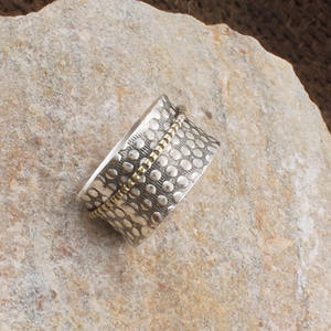 แหวนเงินแท้ 925 แบบหมุนได้ แหวนทำมือสำหรับสมาธิ แหวนคลายเครียด แหวนนิ้วโป้ง ขายส่ง - Product Image 5