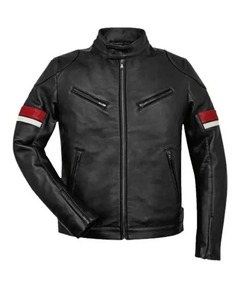 Men's Striped Racer <b>Jacket</b> Motorcycle <b>Racing</b> <b>Jacket</b> Biker Streetwear Casual Sports <b>Jacket</b> Fashion Outerwear Custom OEM Wholesale - Product Image 1