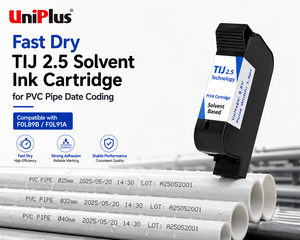 ตลับหมึกอิงค์เจ็ท Uniplus Fast Dry TIJ 2.5 สำหรับเขียนวันที่บนท่อพีวีซี ใช้ได้กับ F0L89B F0L91A - Product Image 1