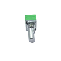 Potenciómetro Rotatorio de Baja Resistencia de Alta Calidad Serie F09K de 9mm con Eje Aislado de Plástico, Unión Lineal B100K, Fabricado en Fábrica, ¡Gran Venta!