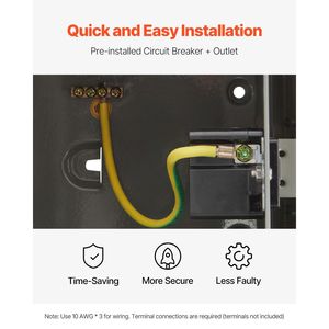 Pannello Elettrico con Presa GFCI da 20 AMP, Scatola Elettrica IP54 Resistente alle Intemperie per Esterni, Sistemi Elettrici GFCI per Camper - Product Image 5