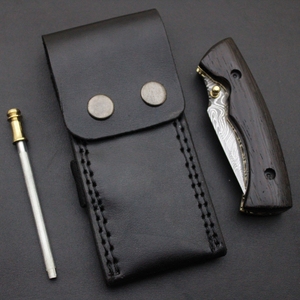 Cuchillo de bolsillo para exteriores con cuchillas plegables, hoja de acero inoxidable, adecuado para acampar, hacer senderismo, pescar, viajar, actividades diarias - Product Image 1