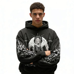 OEM ODM Acid Wash Women's Hoodie Embroidery Custom Logo Sweatshirt Plain Unisex Puff Printing <b>Pullover</b> Hoodie for <b>Men</b> - Product Image 1