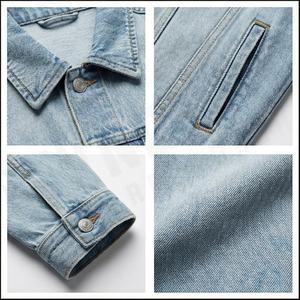 2025 solide rouge hommes Denim veste OEM impression personnalisée Logo avant haute qualité respirant décontracté hiver - Product Image 4