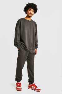 Sweat-shirt à capuche unisexe coupe classique gris foncé, style streetwear anti-plis, en coton tricoté, pour l'automne HESHEWEARS - Product Image 5
