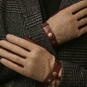 Gants en cuir pour vélo d'hiver, longueur poignet, thermiques, décontractés, pour usage quotidien, quatre saisons - Product Image 4