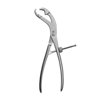 Pinces à os en acier inoxydable à mâchoires étroites, robustes, réutilisables, instrument chirurgical pour la réduction osseuse et les interventions orthopédiques - Product Image 6