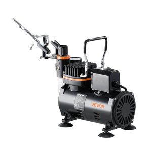 Kit Aerografo 1/6 HP con Aerografo Professionale a Doppia Azione e 3 Ugelli, 1 Supporto per Tubo e Accessori per la Pulizia per Decorazioni Torte - Product Image 1