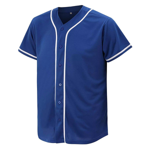 Maillots de baseball unisexes personnalisés les plus vendus en gros, séchage rapide, vêtements de softball unis, maillot de baseball sublimé pour hommes - Product Image 2