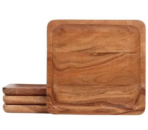 Modern <b>Wooden</b> <b>Serving</b> Tray Irregular Shape Handmade Multi-Functional Natural Finish Decorative <b>Platter</b> for Party Kitchen - Product Image 5