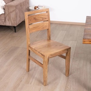 Vandana Urban Living Set of 2 <b>dining</b> <b>chairs</b> in solid acacia Conoa - Product Image 5