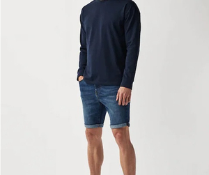 Service ODM Nouvelle Arrivée Shorts en Jean Homme de Qualité Supérieure, Pantalons Courts en Denim pour Hommes, Jeans Jeunesse, Shorts en Jean Ample - Product Image 4