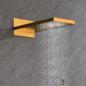 Sistema de ducha de lluvia de cascada montado en la pared Diseño elegante para duchas de baño - Product Image 2