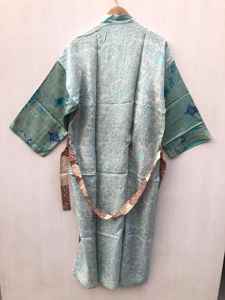 Cómodo Kimono Tradicional Indio de Seda para Mujer, Túnica Vintage Boho, Vestido Largo de Maternidad con Cinturón Sexy, Precio al por Mayor - Product Image 3