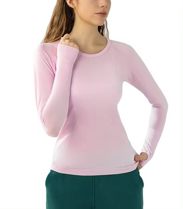 Premium,slim Breathable Custom Logo 100% Cotton <b>Tshirt</b> Fabric Men Women High Quality T-shirt <b>Long</b> Sleeves Women Shirts - Product Image 1