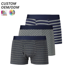 กางเกงในชายผ้าฝ้ายเอวกลาง ระบายอากาศดี เป็นมิตรกับผิว เป็นมิตรกับสิ่งแวดล้อม สวมใส่สบาย รับผลิตตามแบบ OEM ODM รองรับโลโก้ส่วนตัว - Product Image 6