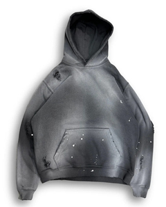 Sudadera con capucha extragrande Glory Custom Sun Fade con estampado serigrafiado y efecto desgastado, de algodón premium, para ropa urbana, unisex, OEM. - Product Image 3