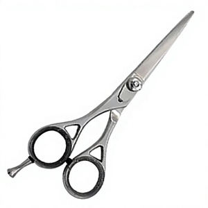 ASAP Professional 6" <b>Left</b>-<b>Handed</b> Salon Haircutting <b>Scissors</b> with Long Handle Stainless Steel Blades - Product Image 1