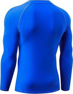 Maillot de compression à manches longues pour homme, protection solaire, BJJ, Rash Guard, tenue de combat, design de logo personnalisé, respirant, séchage rapide, ajusté - Product Image 5