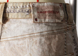 Jean ample taille haute pour femme, style Y2K, imprimé artistique vintage, coupe palazzo, en denim délavé, streetwear, coupe décontractée - Product Image 5