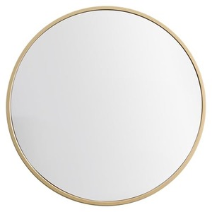 Modern Handmade Contemporary <b>Round</b> Glass Wall <b>Mirror</b> Gold Metal Frame 24 Inch Decorative <b>Bathroom</b> Bedroom Living Room REHMAN - Product Image 5