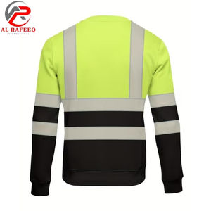 Sweat-shirt à col rond réfléchissant haute visibilité pour hommes et femmes, en polaire, hiver 2026, prix abordable, vente en gros - Product Image 3