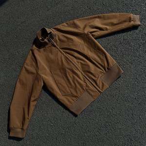 Blouson Bomber Décontracté Homme Printemps-Automne Coupe Ample Col Montant Logo Avant Uni Coupe-Vent Zippé - Product Image 4