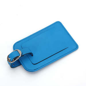 Vente flash - Nouvelle étiquette à bagages en cuir tanné végétal italien avec logo personnalisé de designer - Product Image 5